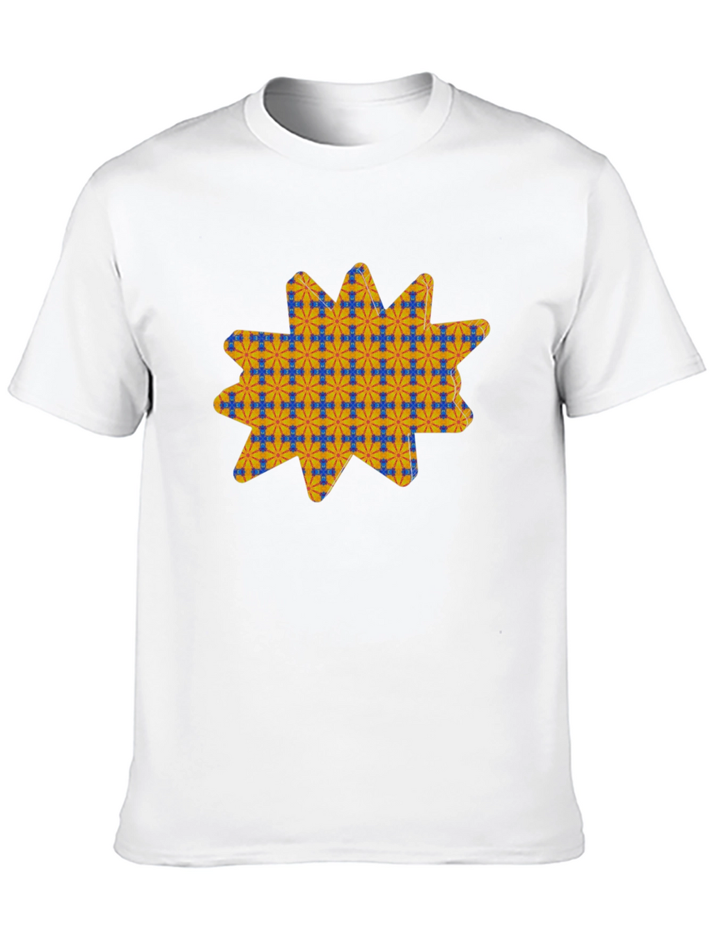 Patterned Star Graphic T-Shirt
