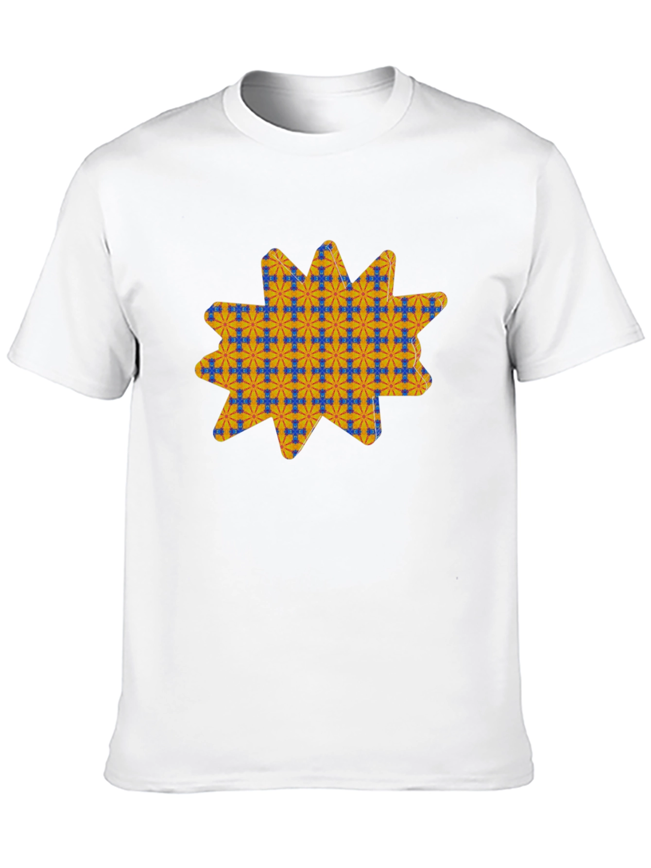 Patterned Star Graphic T-Shirt