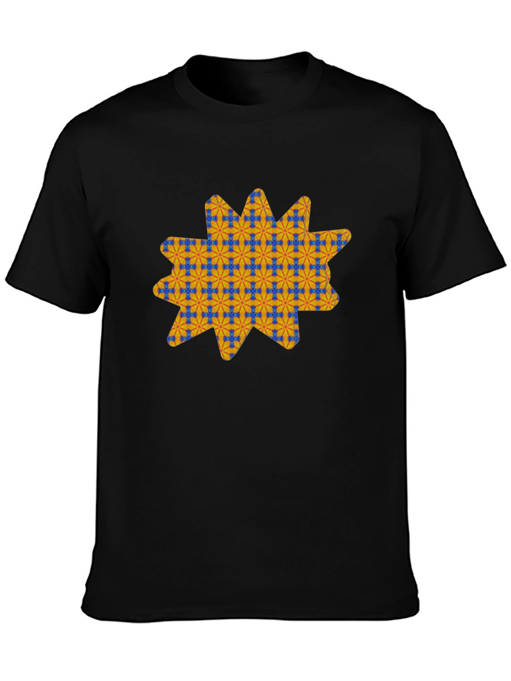 Patterned Star Graphic T-Shirt