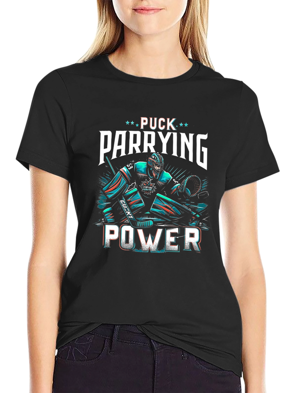 Puck Parrying Power Hockey T-Shirt