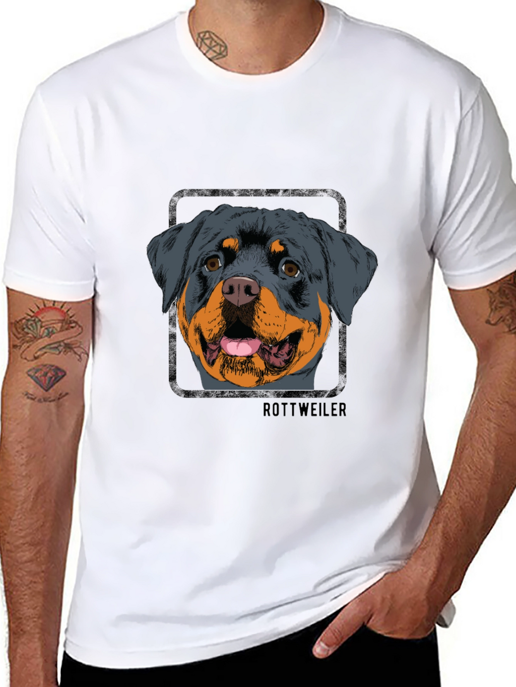 Rottweiler Dog Graphic T-Shirt