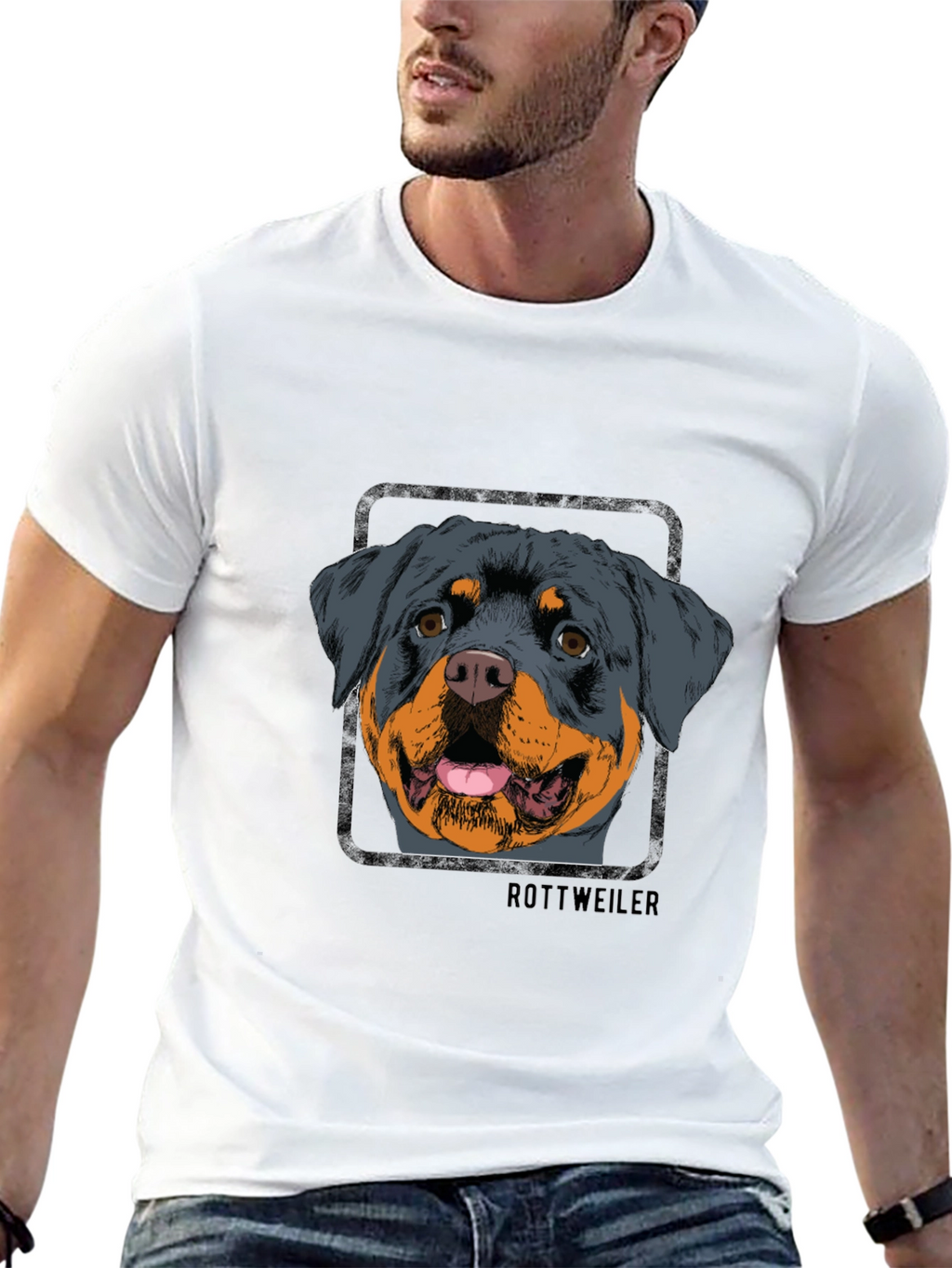 Rottweiler Dog Graphic T-Shirt