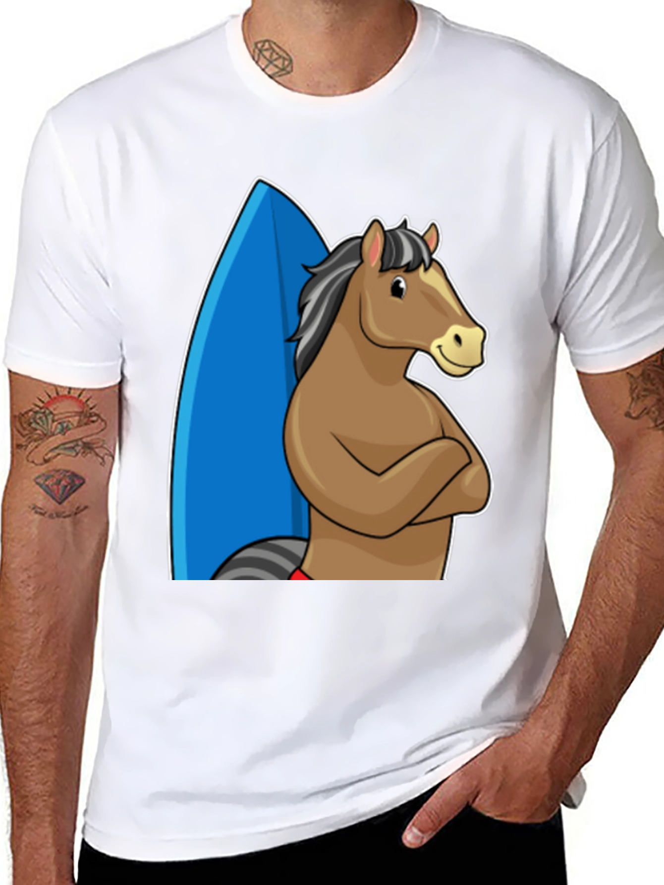 Surf Horse T-Shirt - Funny Graphic Tee