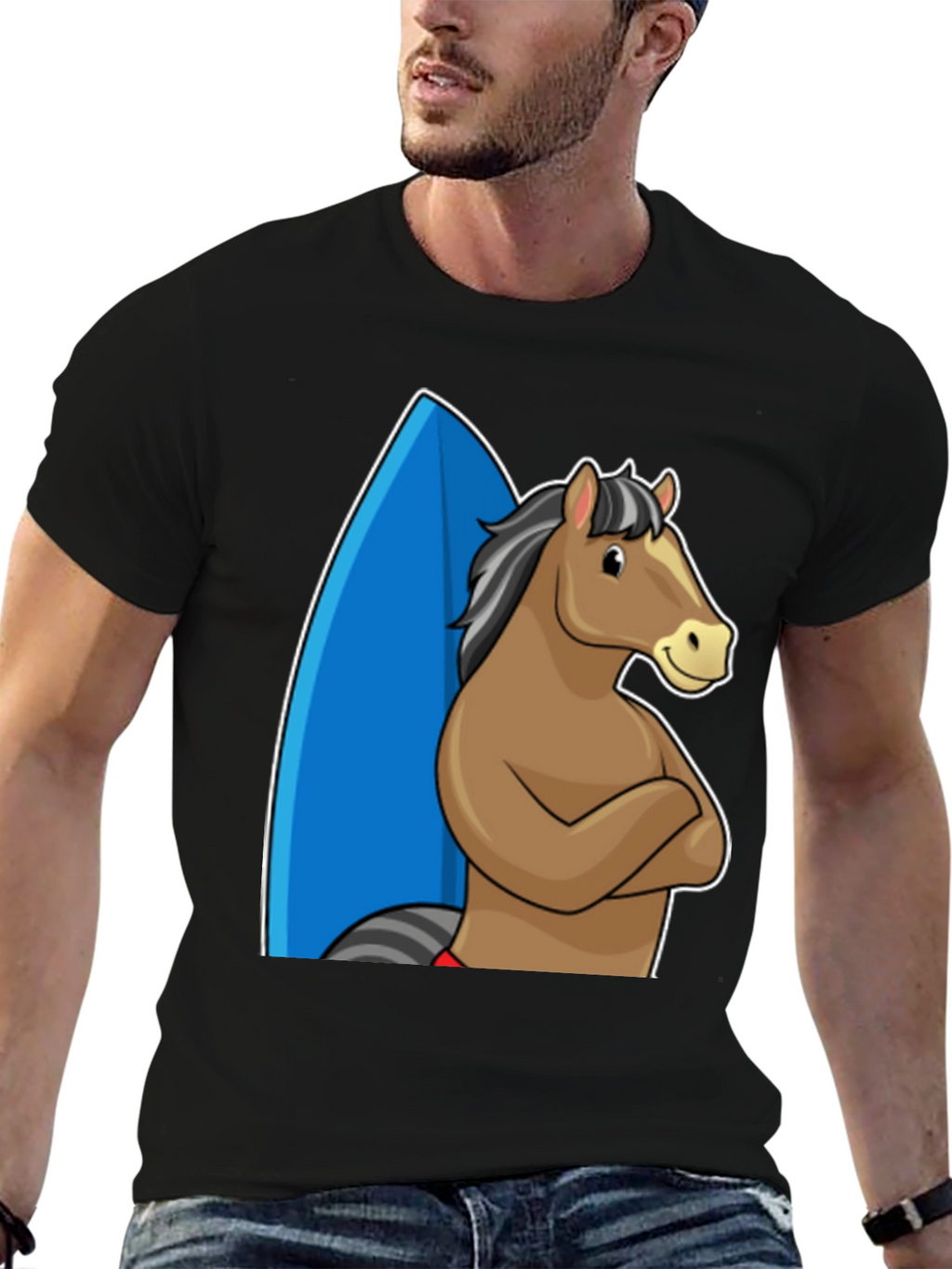 Surf Horse T-Shirt - Funny Graphic Tee