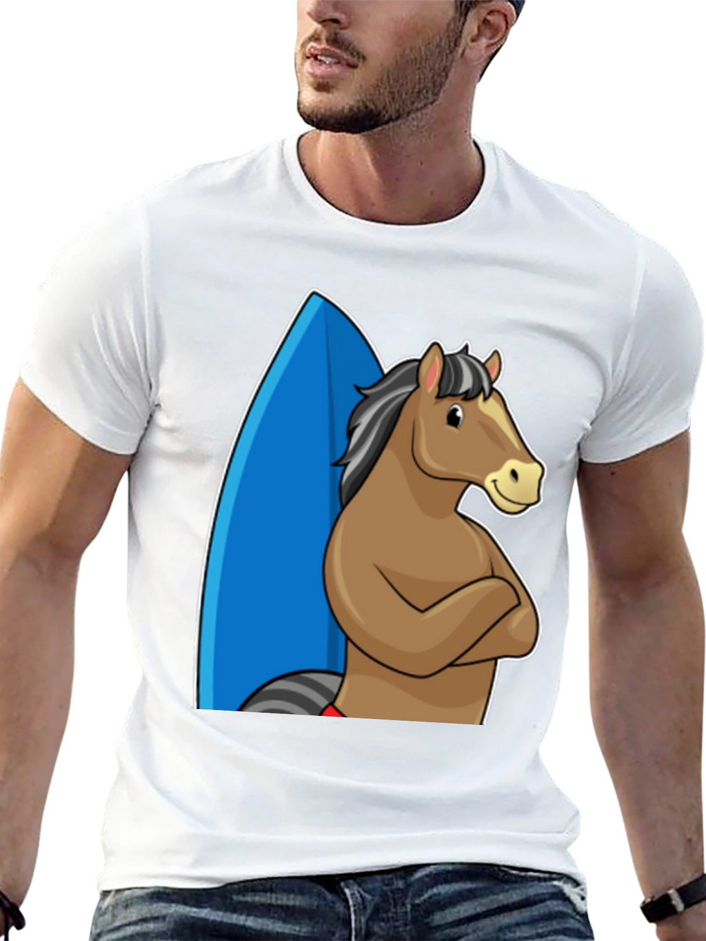 Surf Horse T-Shirt - Funny Graphic Tee