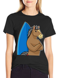 Surf Horse T-Shirt - Funny Graphic Tee