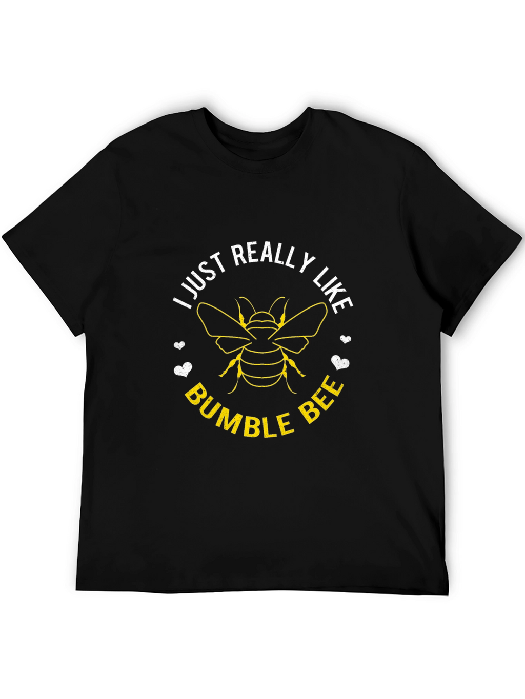 I Just Really Like Bumble Bees T-Shirt - Black