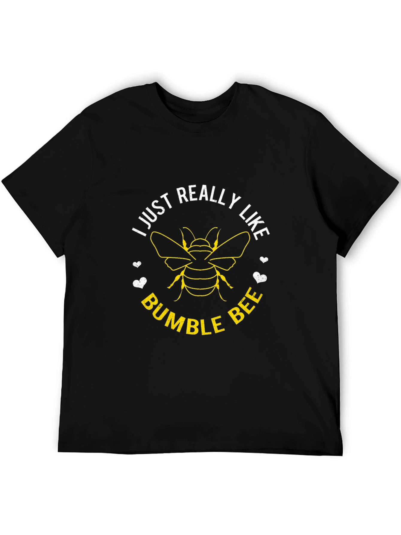 I Just Really Like Bumble Bees T-Shirt - Black
