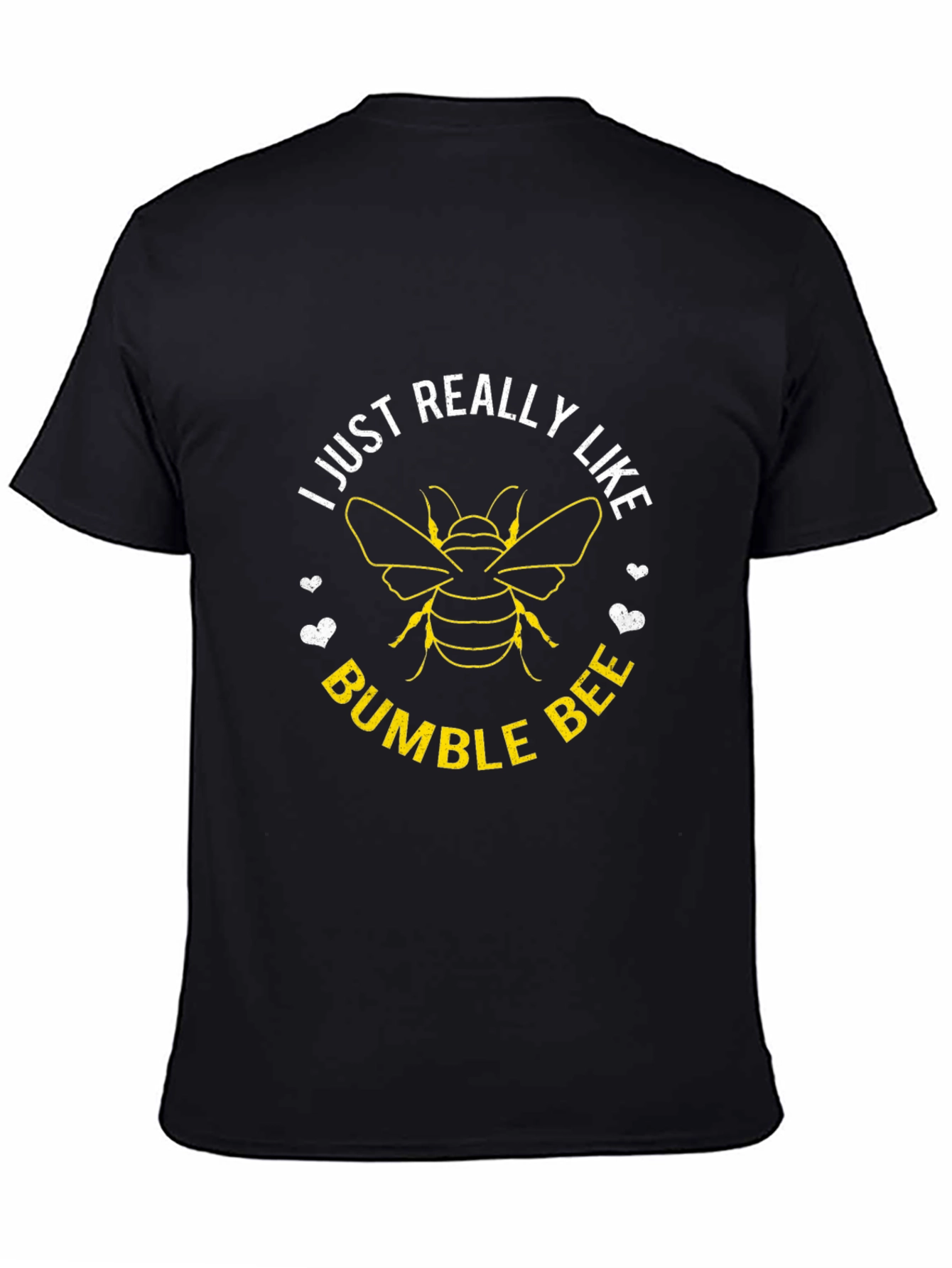 I Just Really Like Bumble Bees T-Shirt - Black