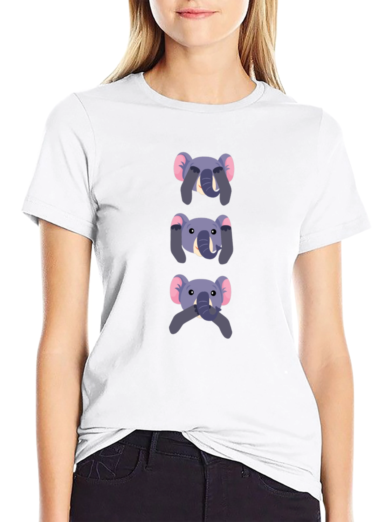 Elephant See No Evil Graphic T-Shirt