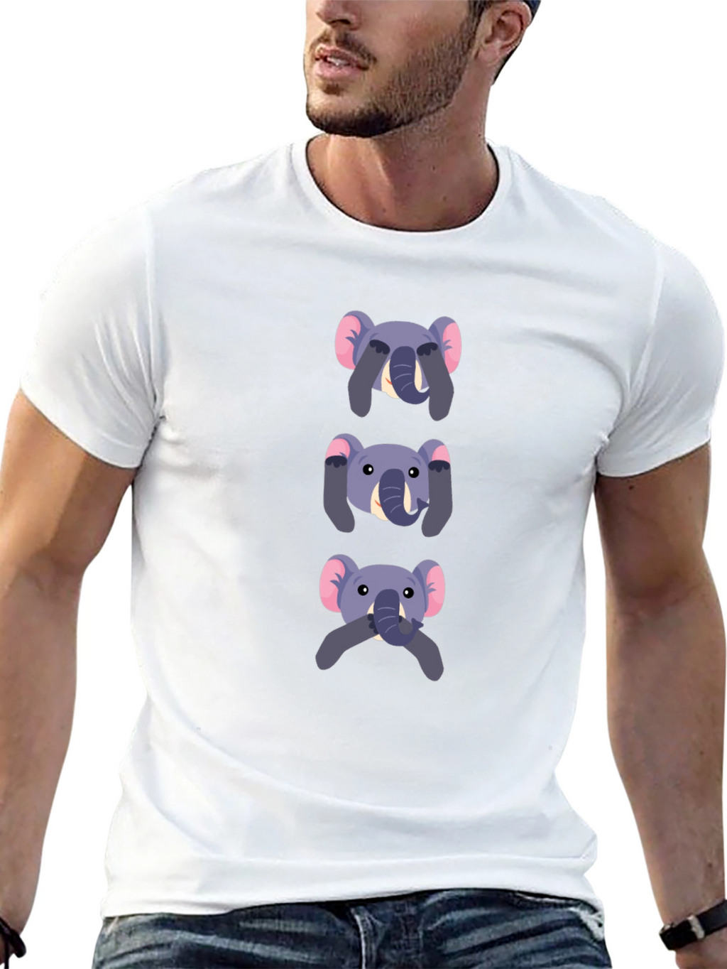 Elephant See No Evil Graphic T-Shirt