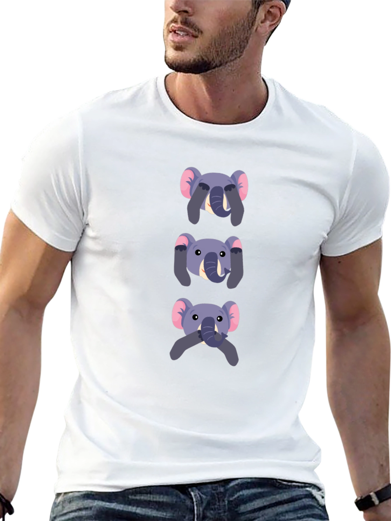 Elephant See No Evil Graphic T-Shirt