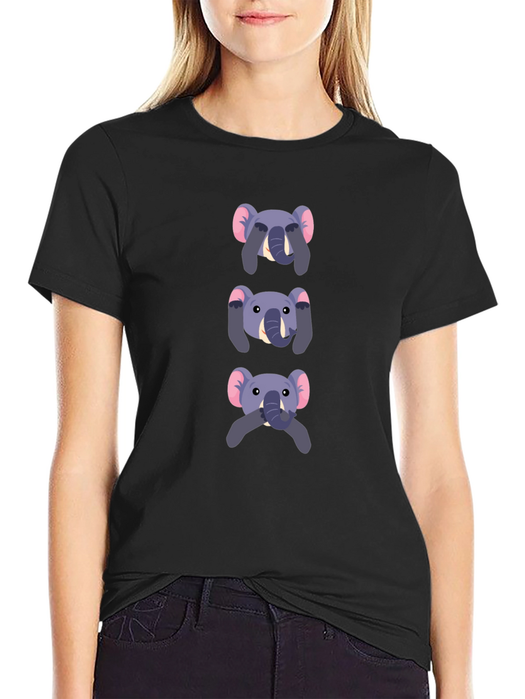 Elephant See No Evil Graphic T-Shirt