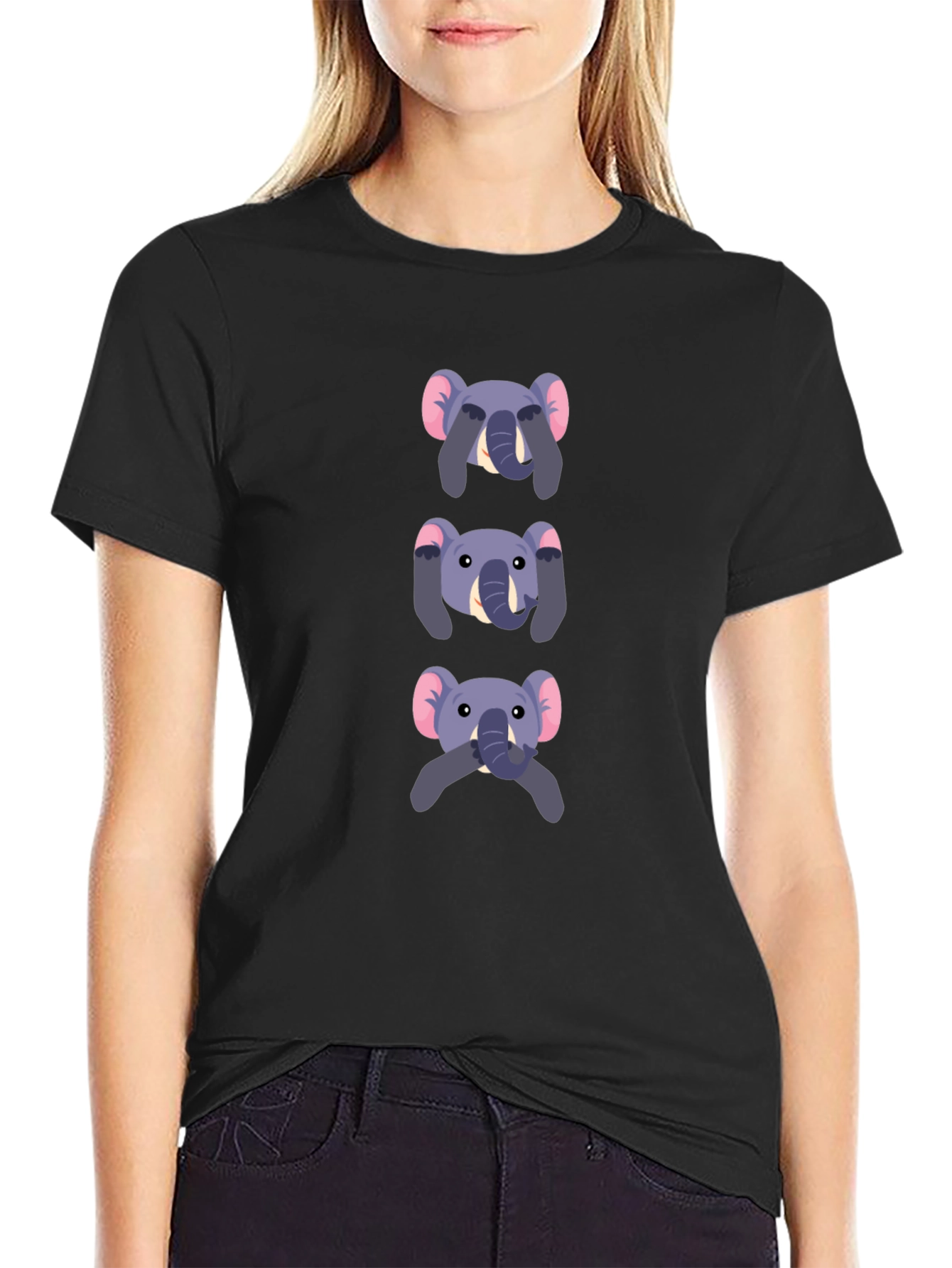 Elephant See No Evil Graphic T-Shirt