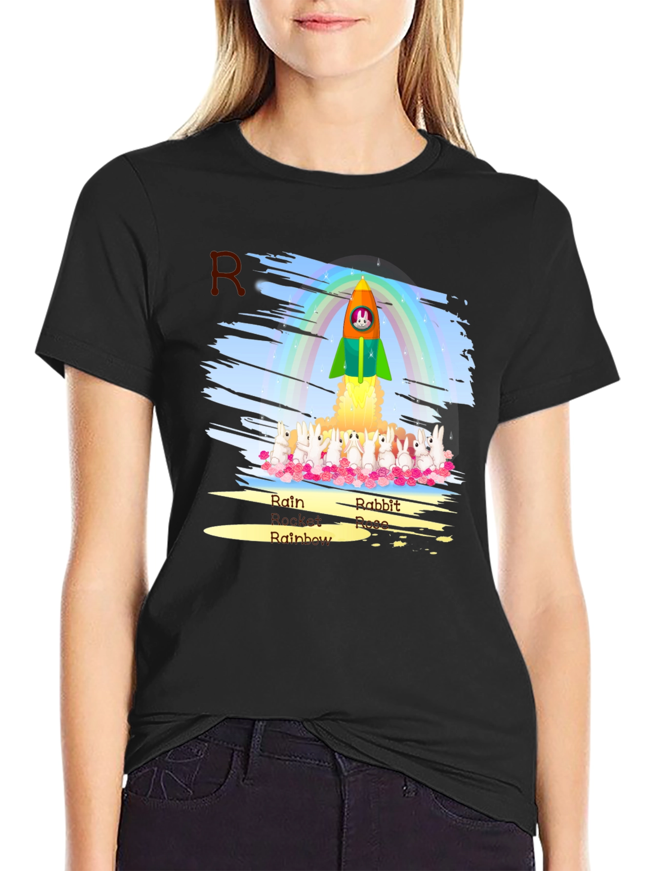 Rabbit Rocket Launch T-Shirt