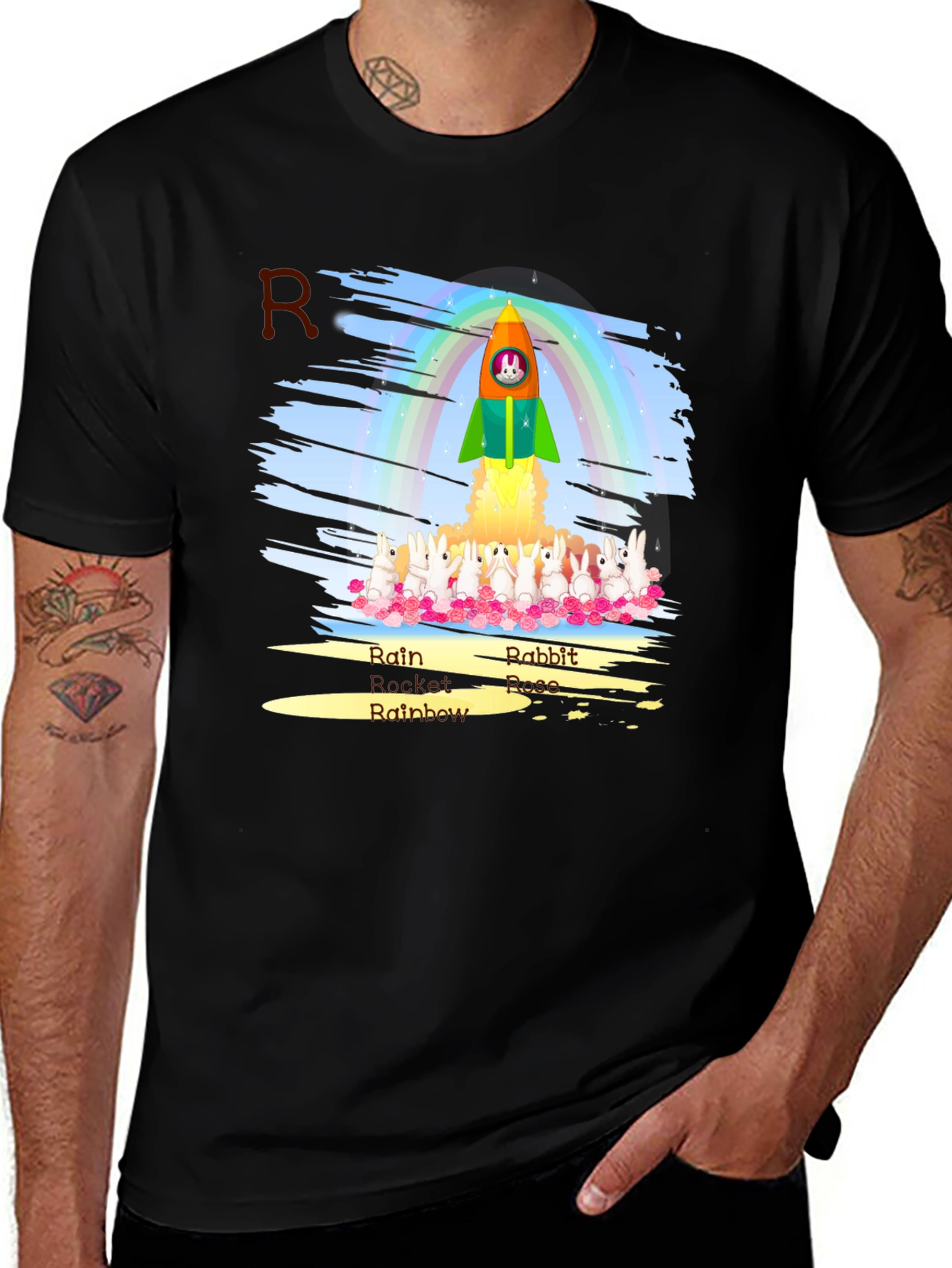 Rabbit Rocket Launch T-Shirt