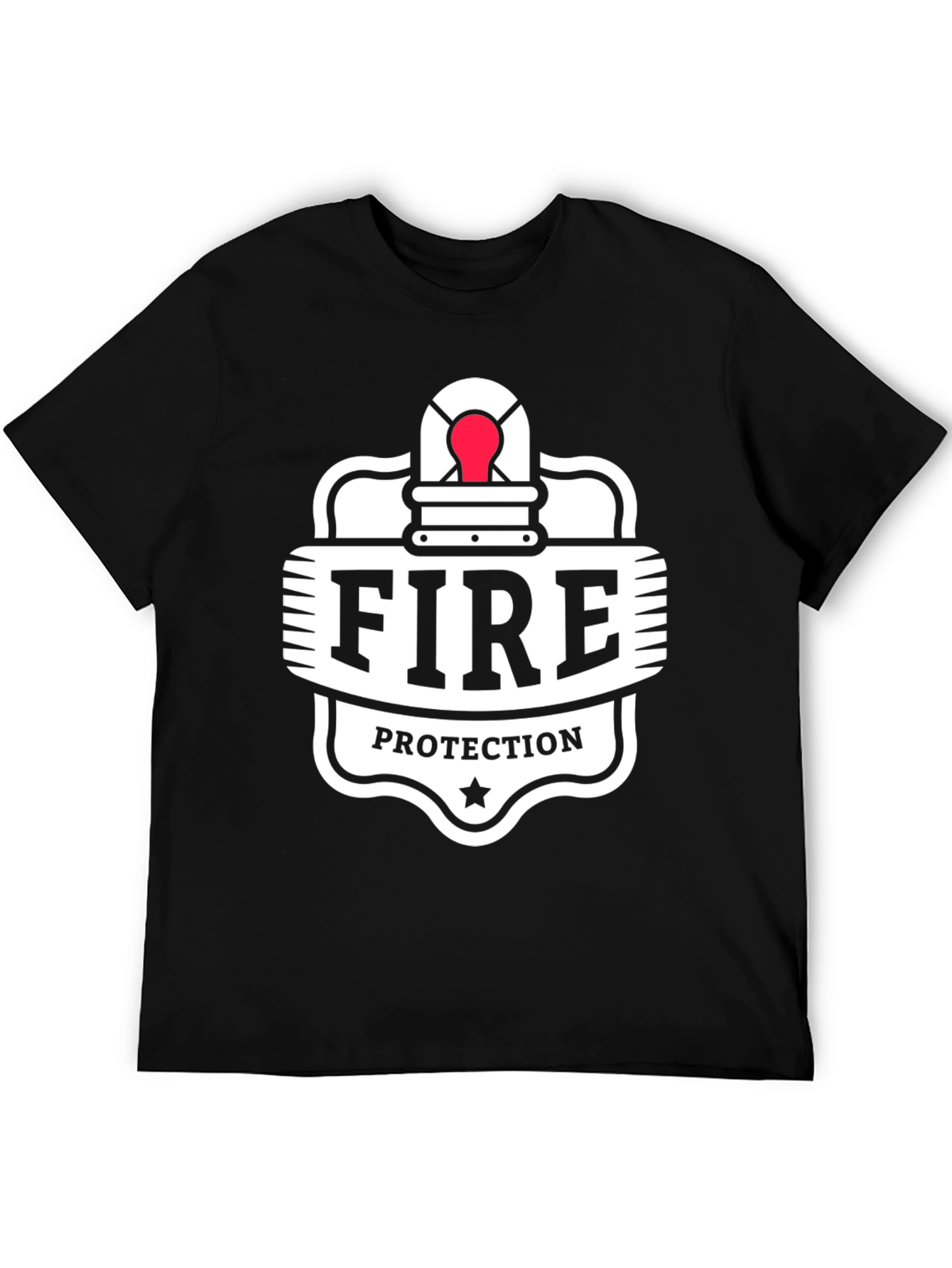 Fire Protection Graphic T-Shirt - Black