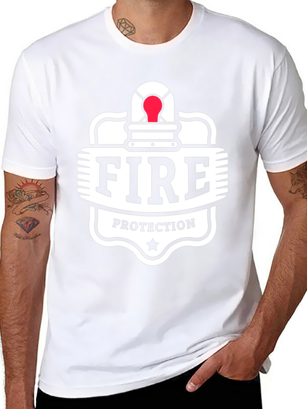 Fire Protection Graphic T-Shirt - Black