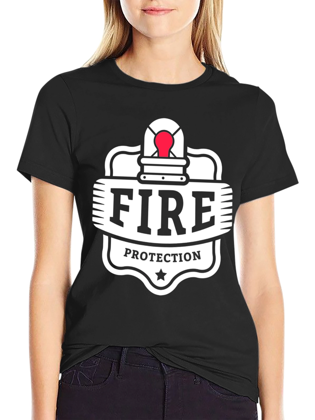 Fire Protection Graphic T-Shirt - Black