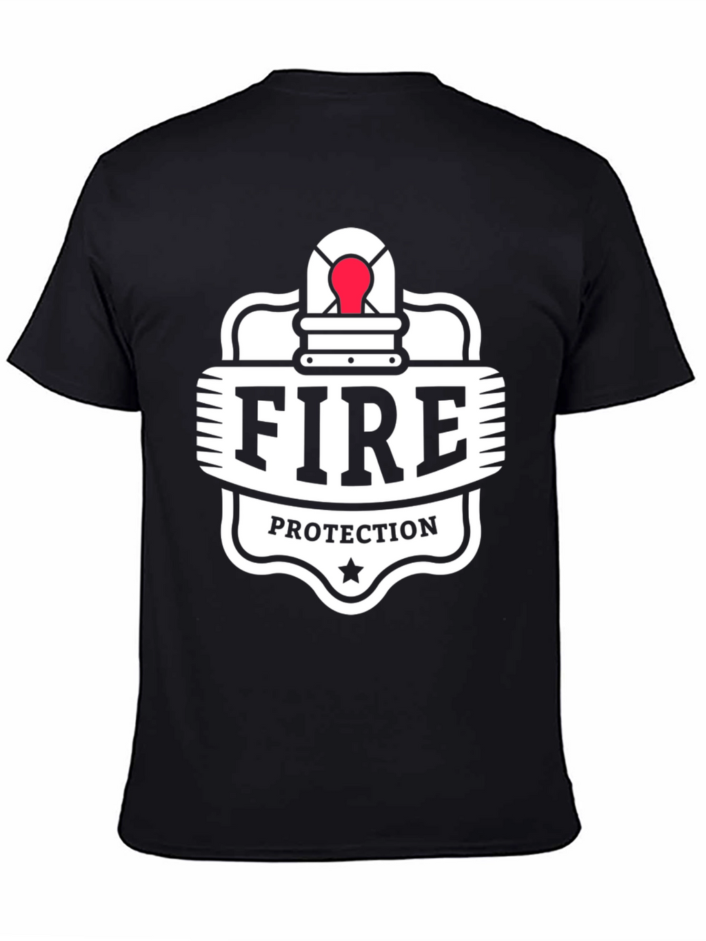 Fire Protection Graphic T-Shirt - Black