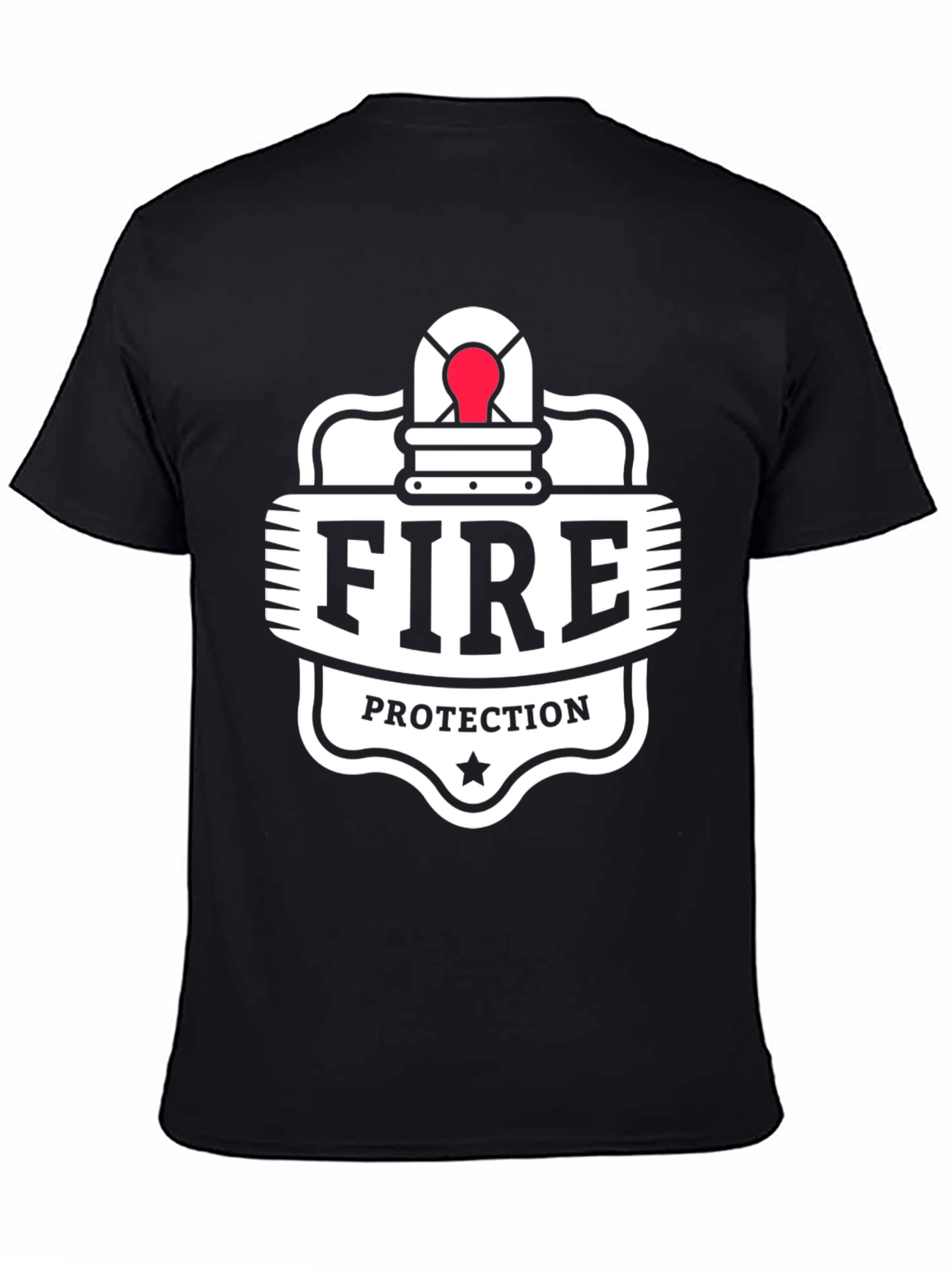Fire Protection Graphic T-Shirt - Black