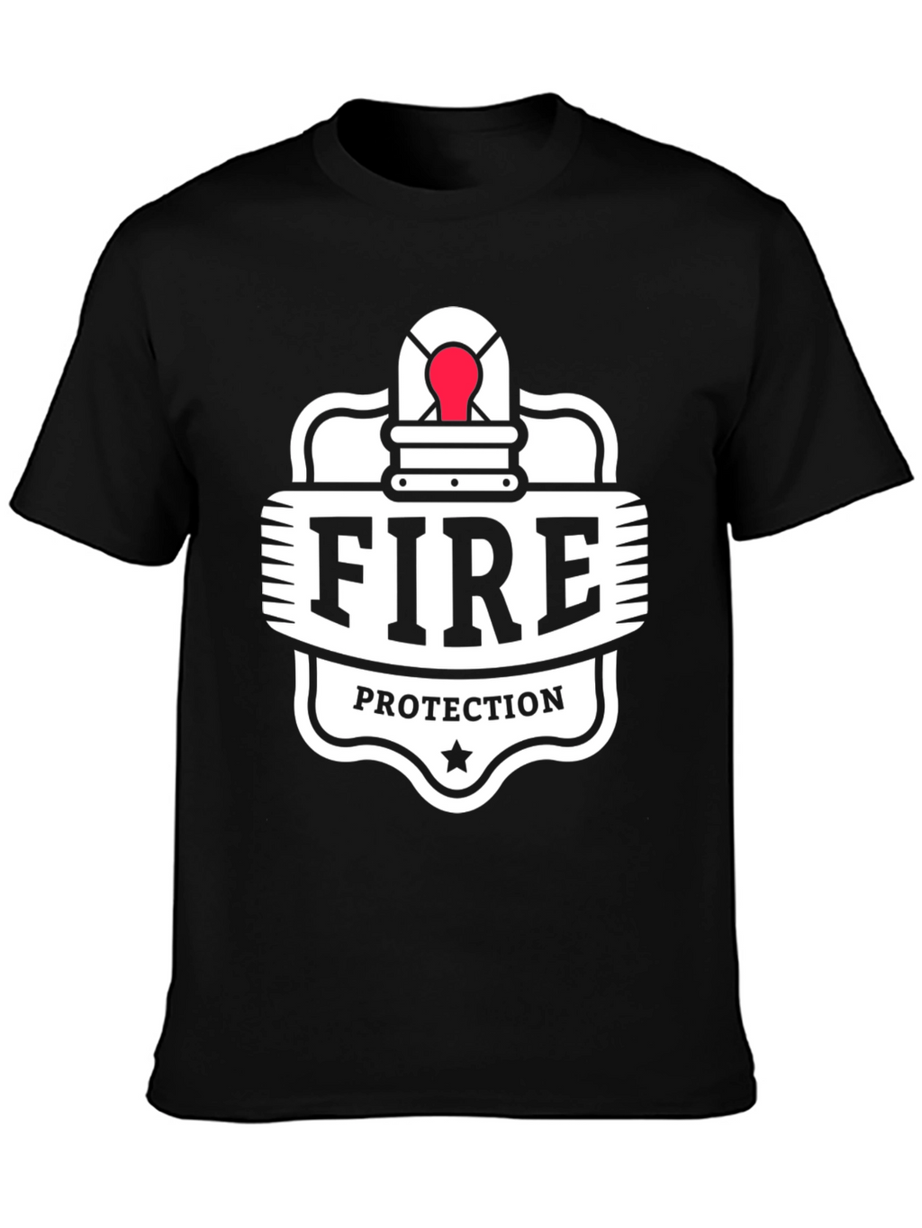 Fire Protection Graphic T-Shirt - Black