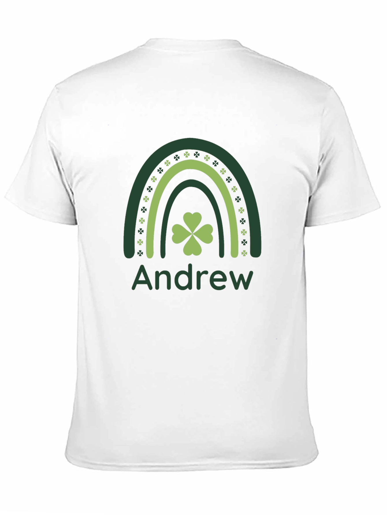 St. Patricks Day Andrew Rainbow Shamrock T-Shirt