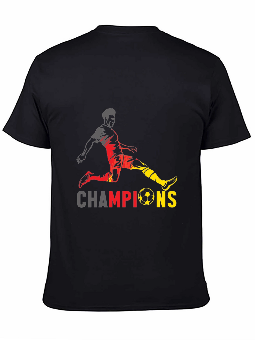 Champions Soccer Graphic T-Shirt - Black