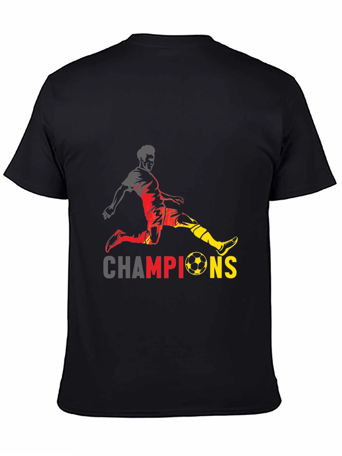 Champions Soccer Graphic T-Shirt - Black