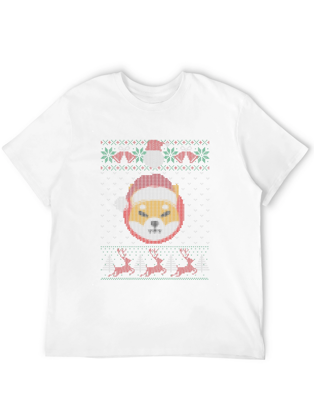 Festive Shiba Inu Christmas Sweater T-Shirt