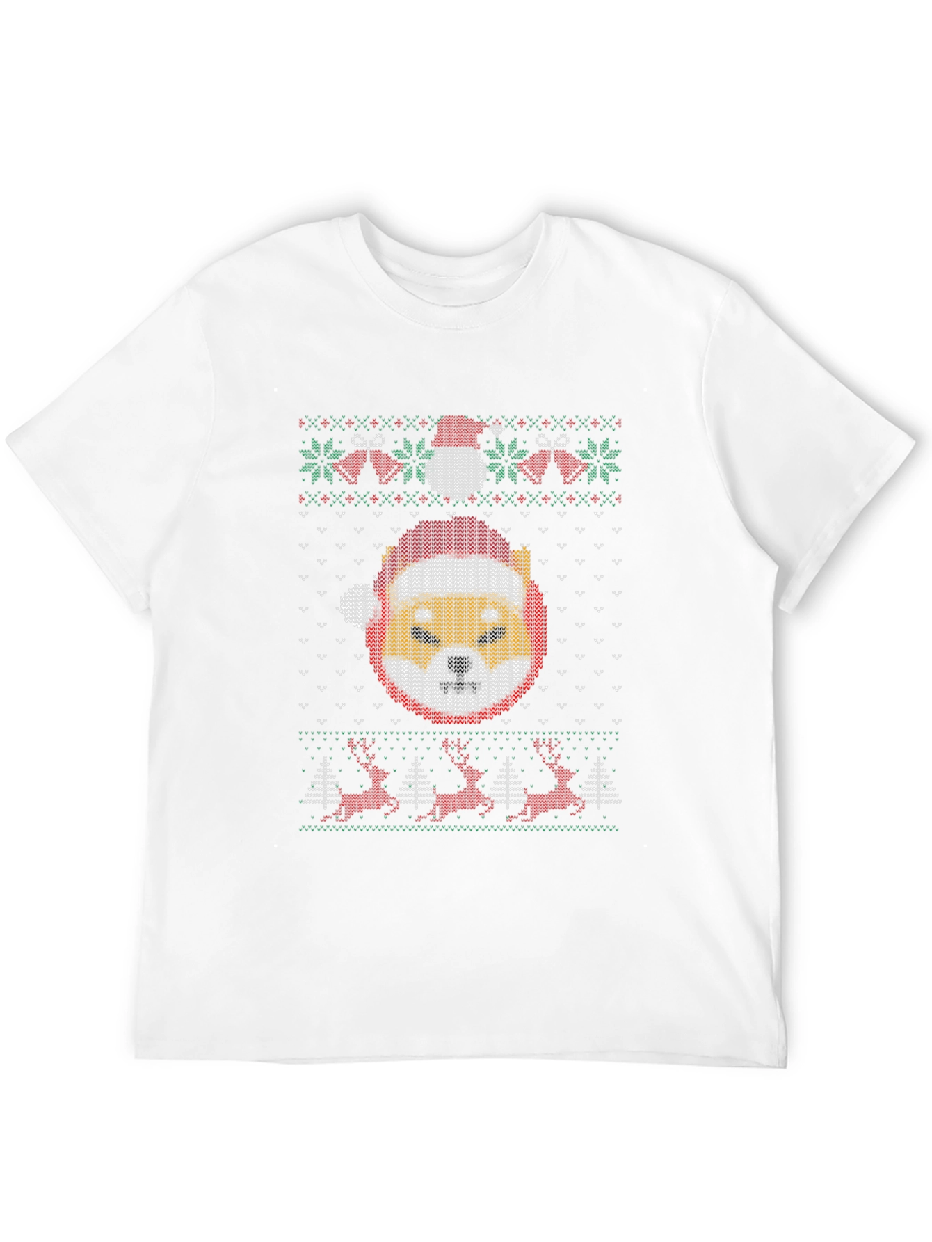 Festive Shiba Inu Christmas Sweater T-Shirt