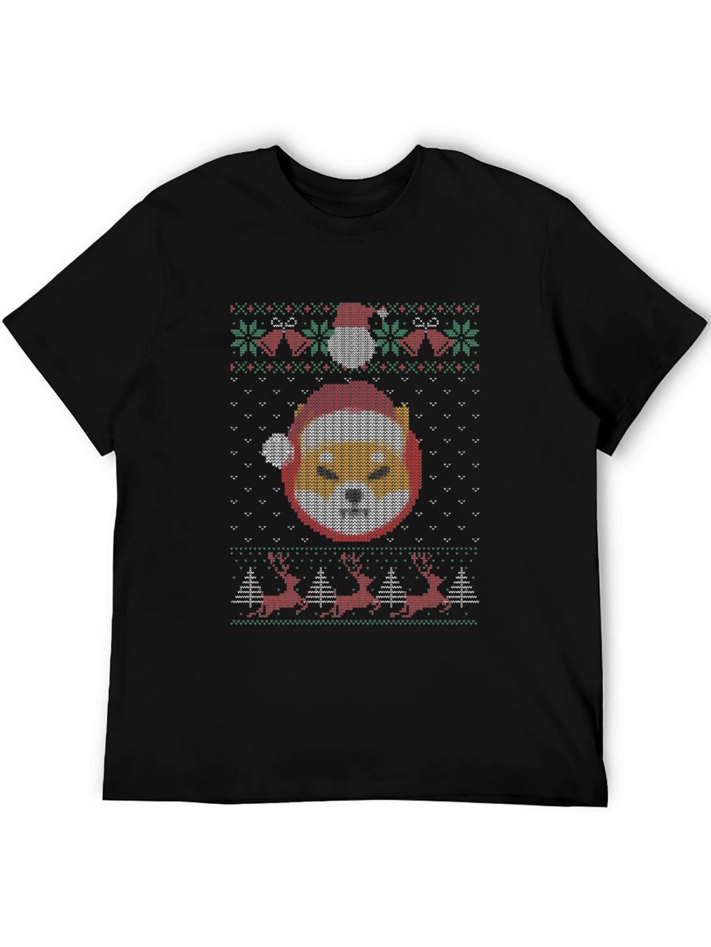 Festive Shiba Inu Christmas Sweater T-Shirt