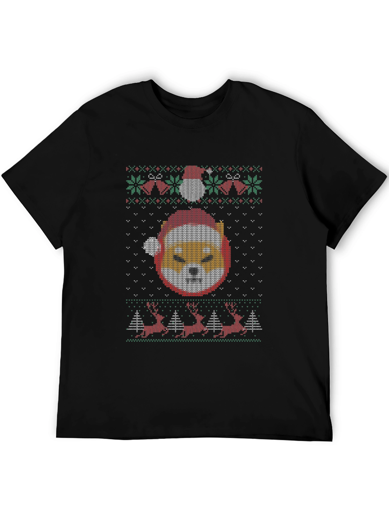 Festive Shiba Inu Christmas Sweater T-Shirt