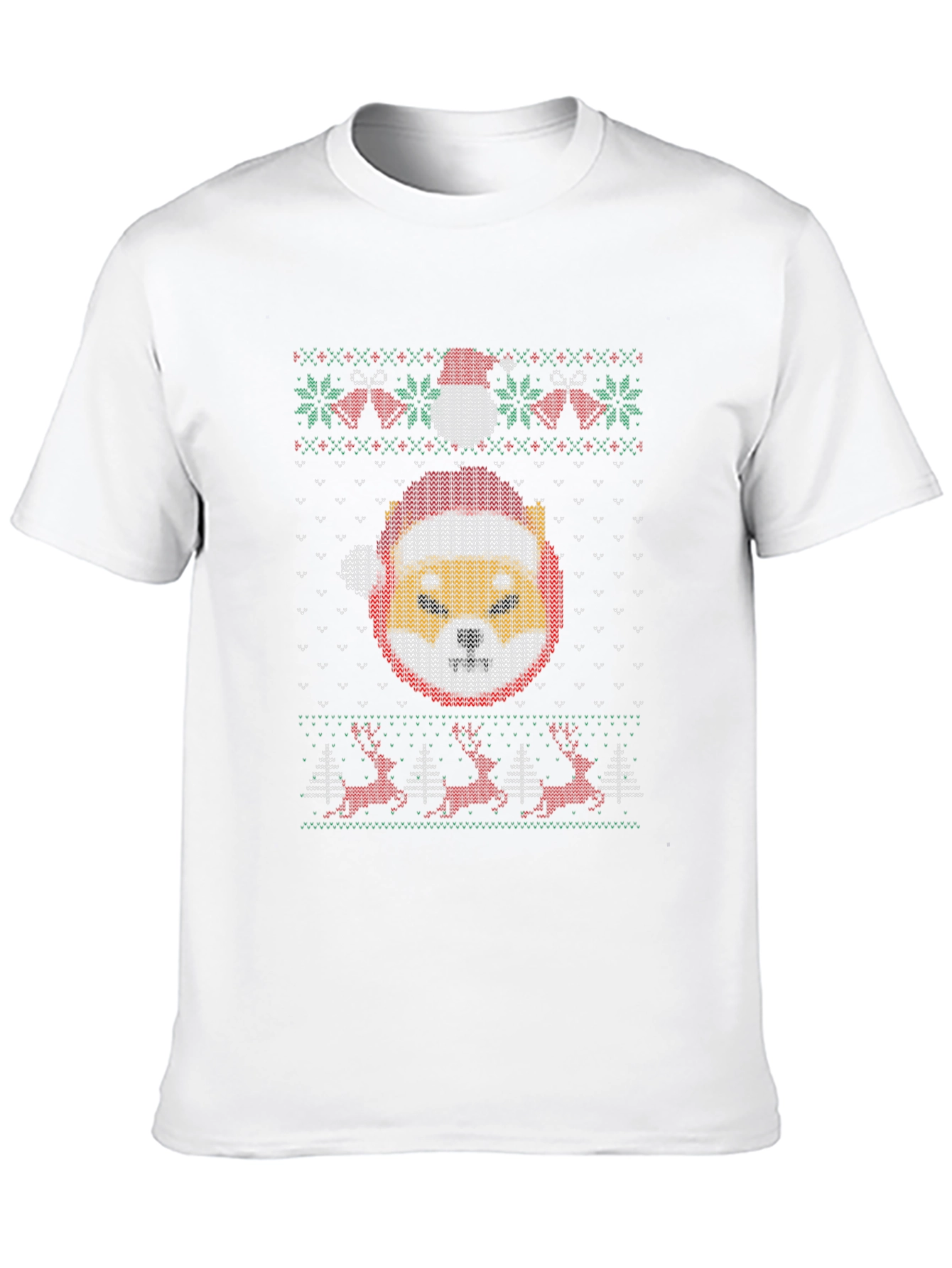 Festive Shiba Inu Christmas Sweater T-Shirt