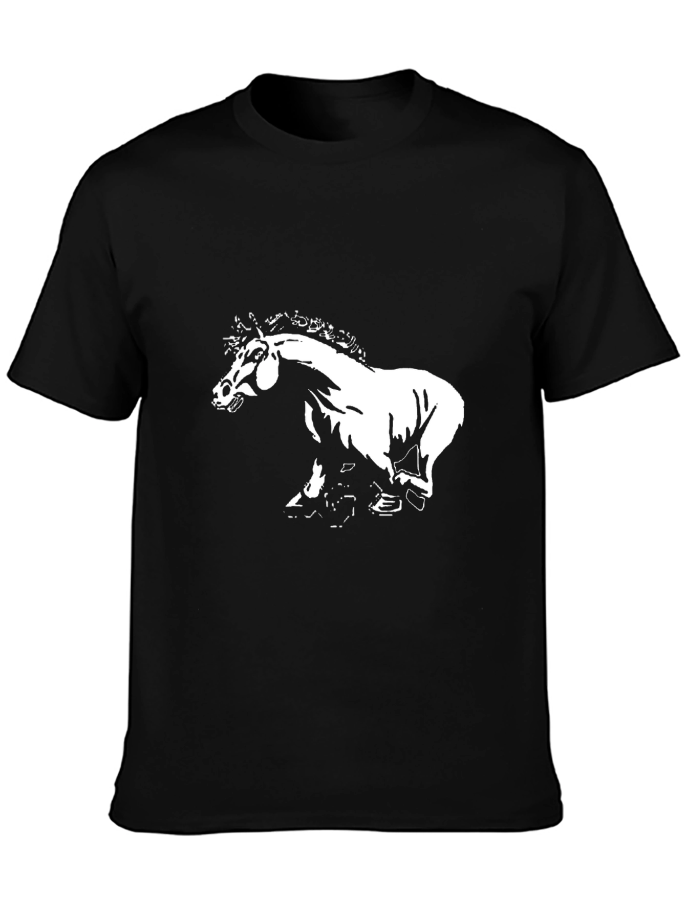 Horse Graphic Black T-Shirt