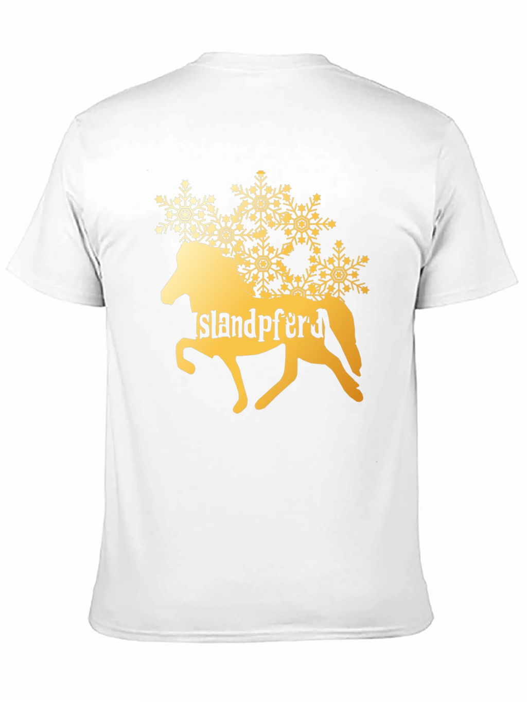 Islandpferd T-Shirt Horse Snowflake Design