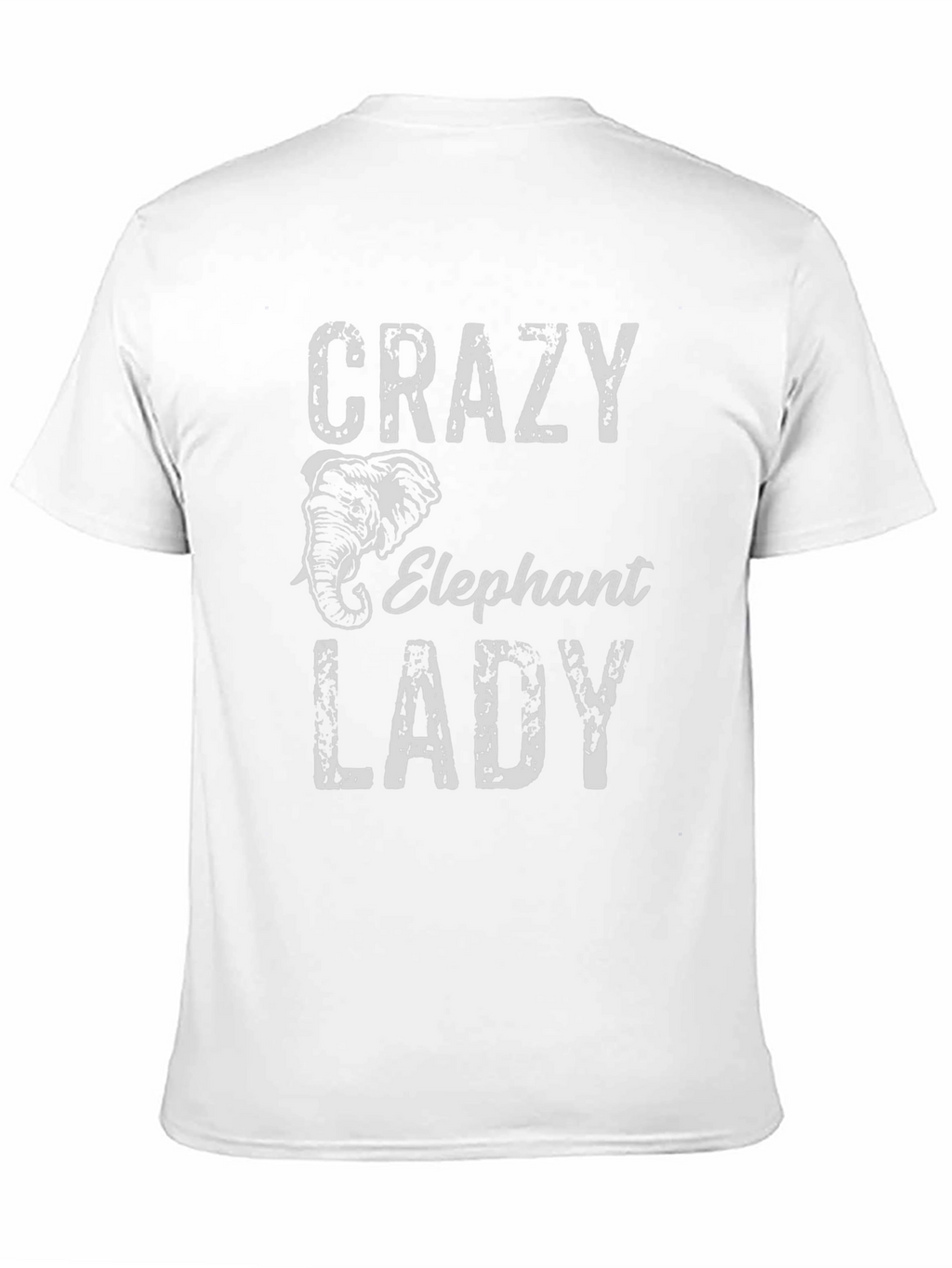 Crazy Elephant Lady Black T-Shirt