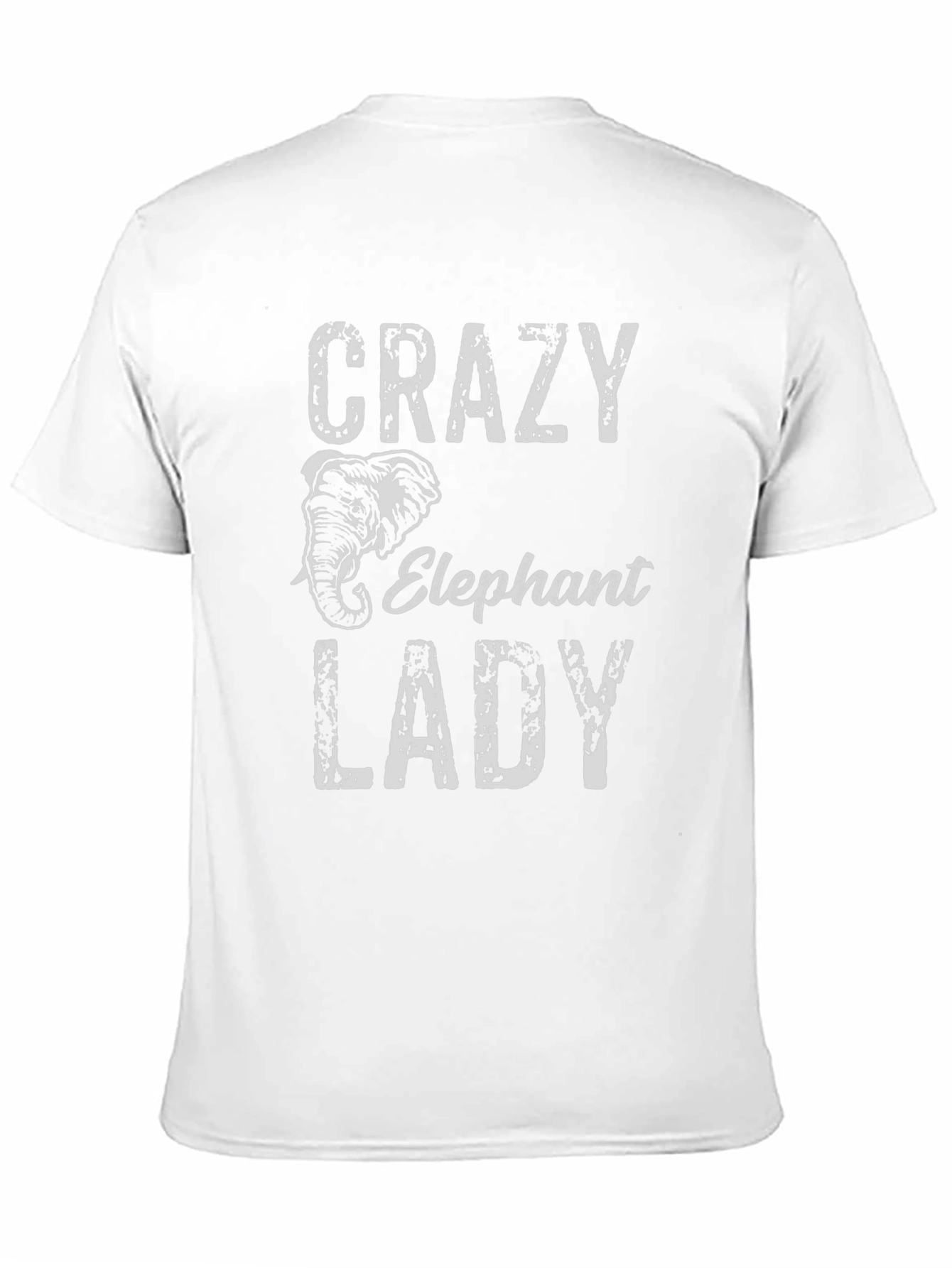 Crazy Elephant Lady Black T-Shirt