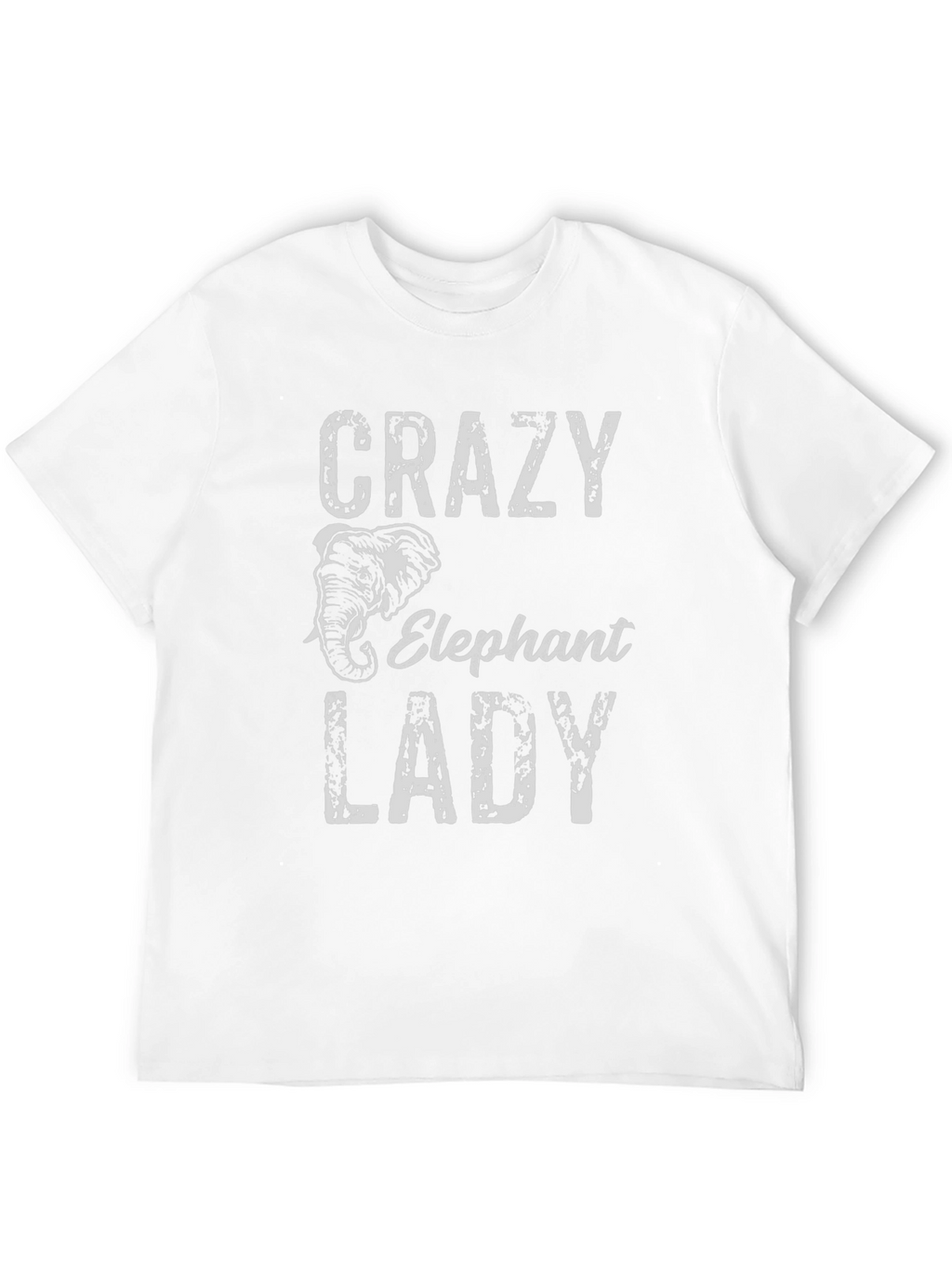 Crazy Elephant Lady Black T-Shirt