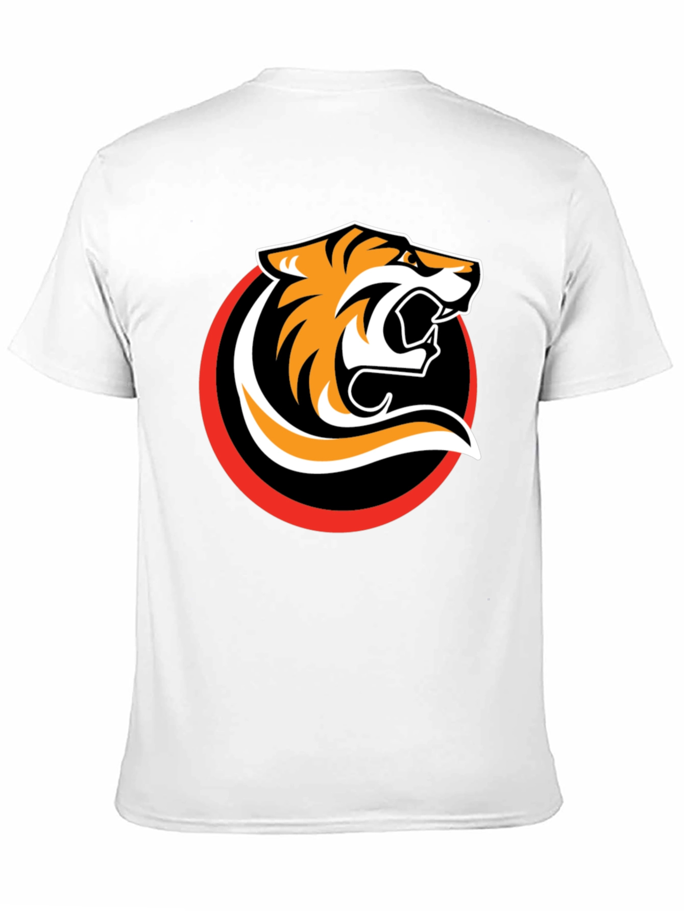 Black T-Shirt with Bold Tiger Graphic