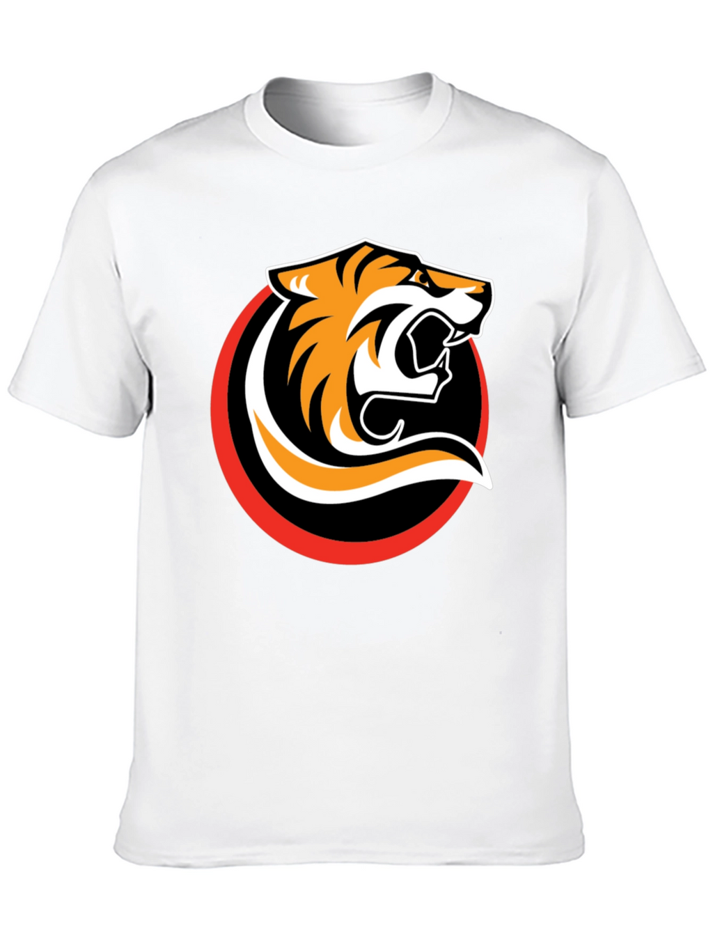 Black T-Shirt with Bold Tiger Graphic
