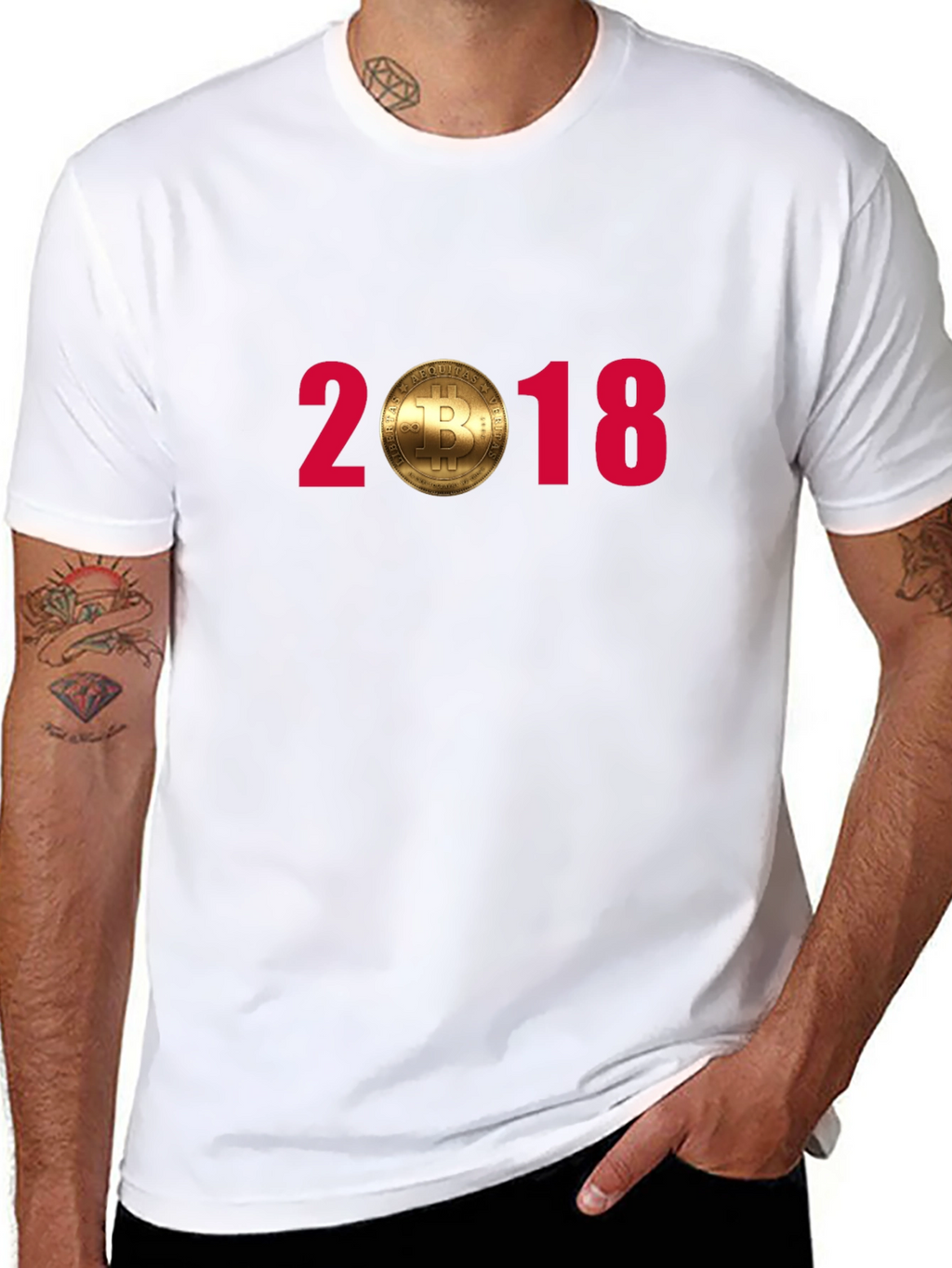 Bitcoin 2018 Graphic Tee - Crypto Enthusiast Shirt