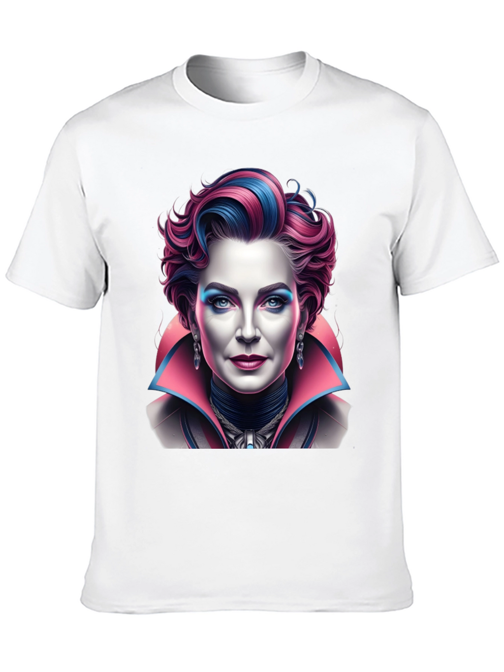 Unique Graphic T-Shirt - Vampire Lady Portrait