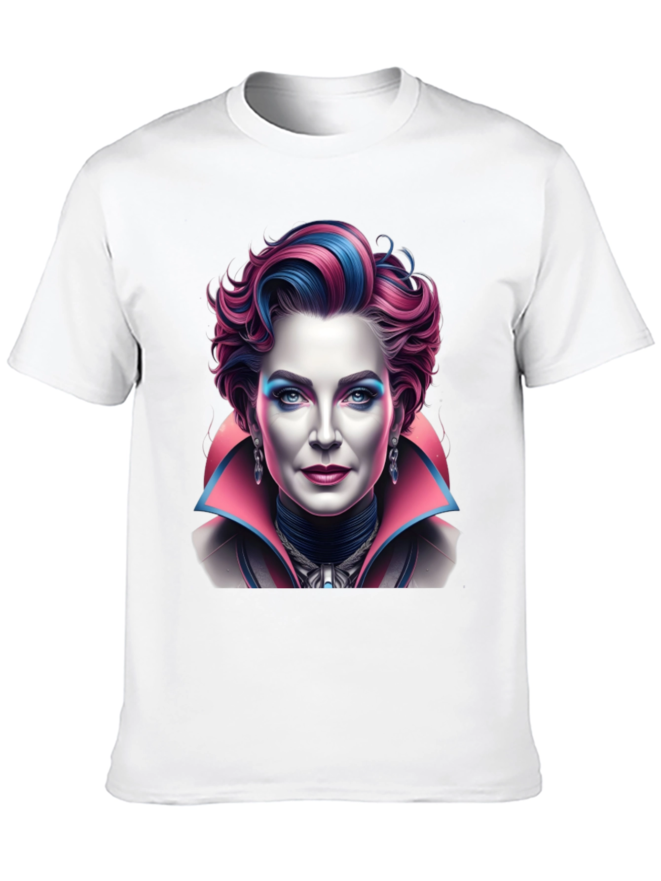 Unique Graphic T-Shirt - Vampire Lady Portrait