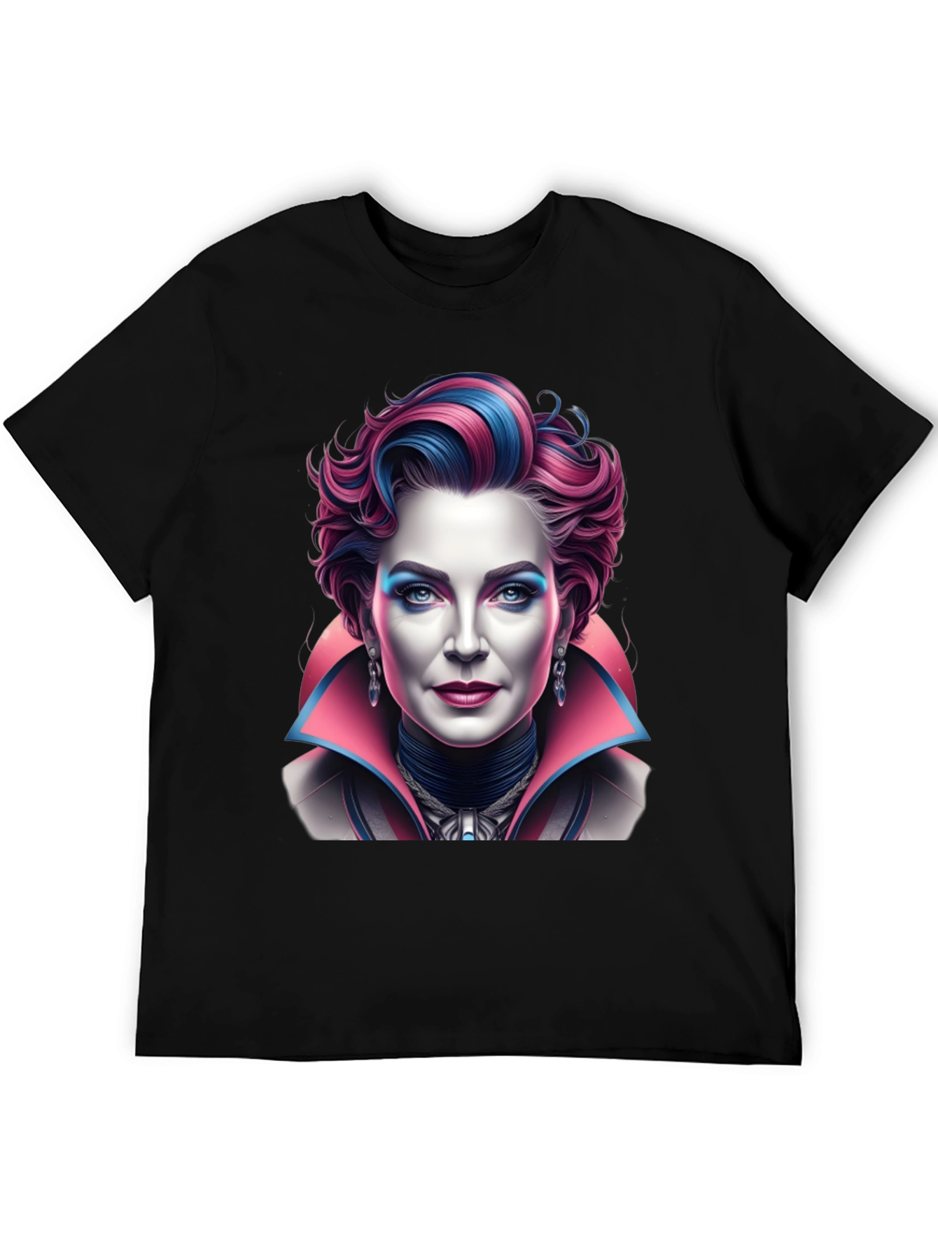 Unique Graphic T-Shirt - Vampire Lady Portrait
