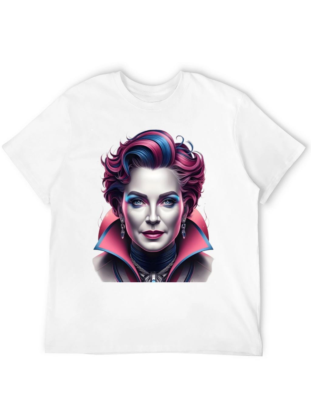 Unique Graphic T-Shirt - Vampire Lady Portrait