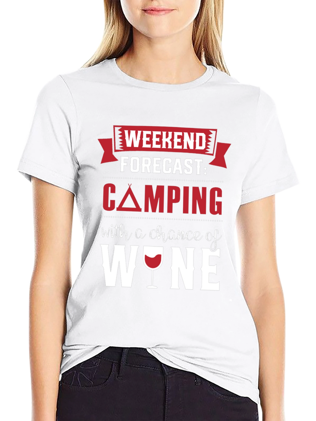 Camping & Wine Forecast T-Shirt