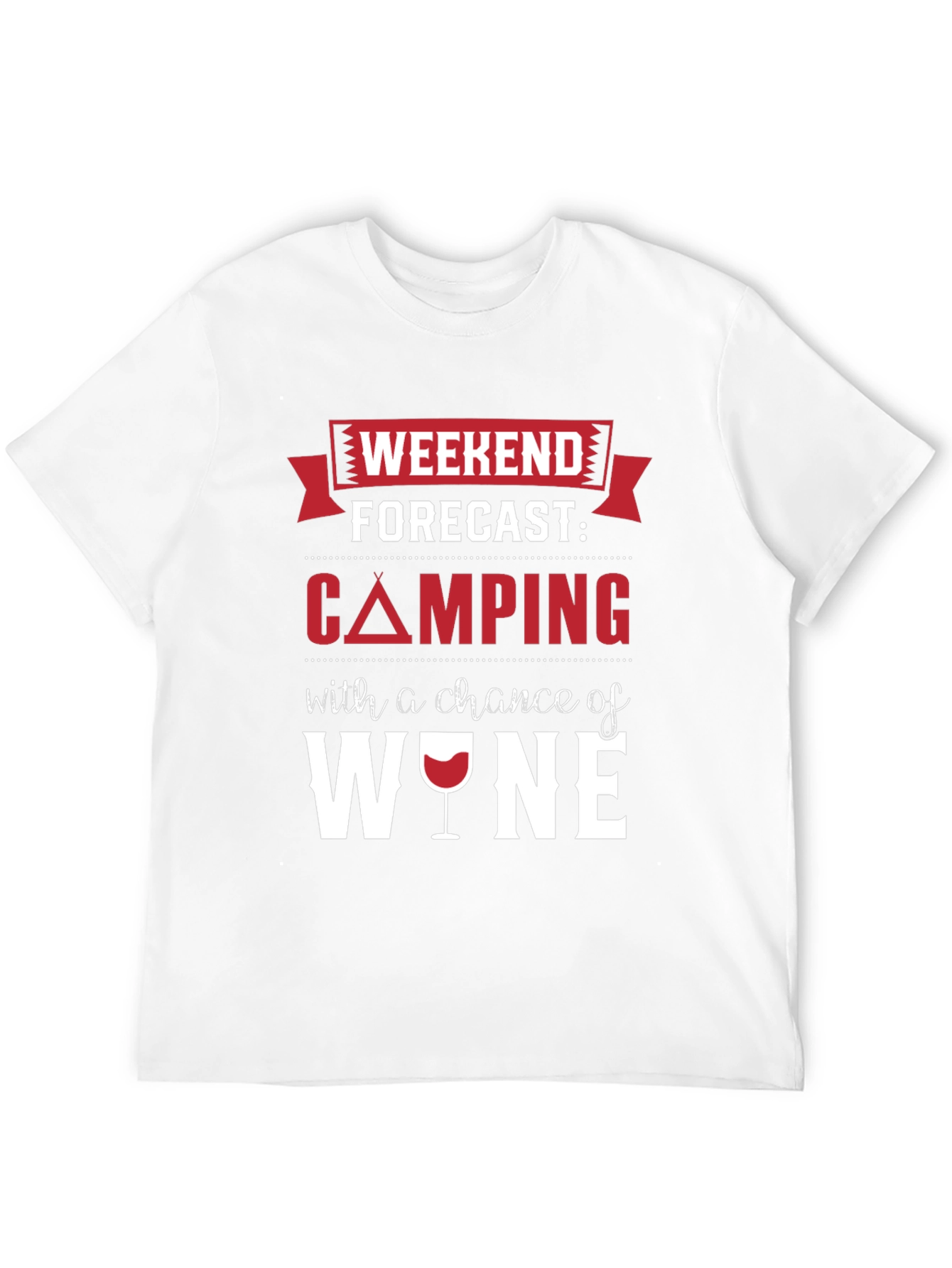 Camping & Wine Forecast T-Shirt