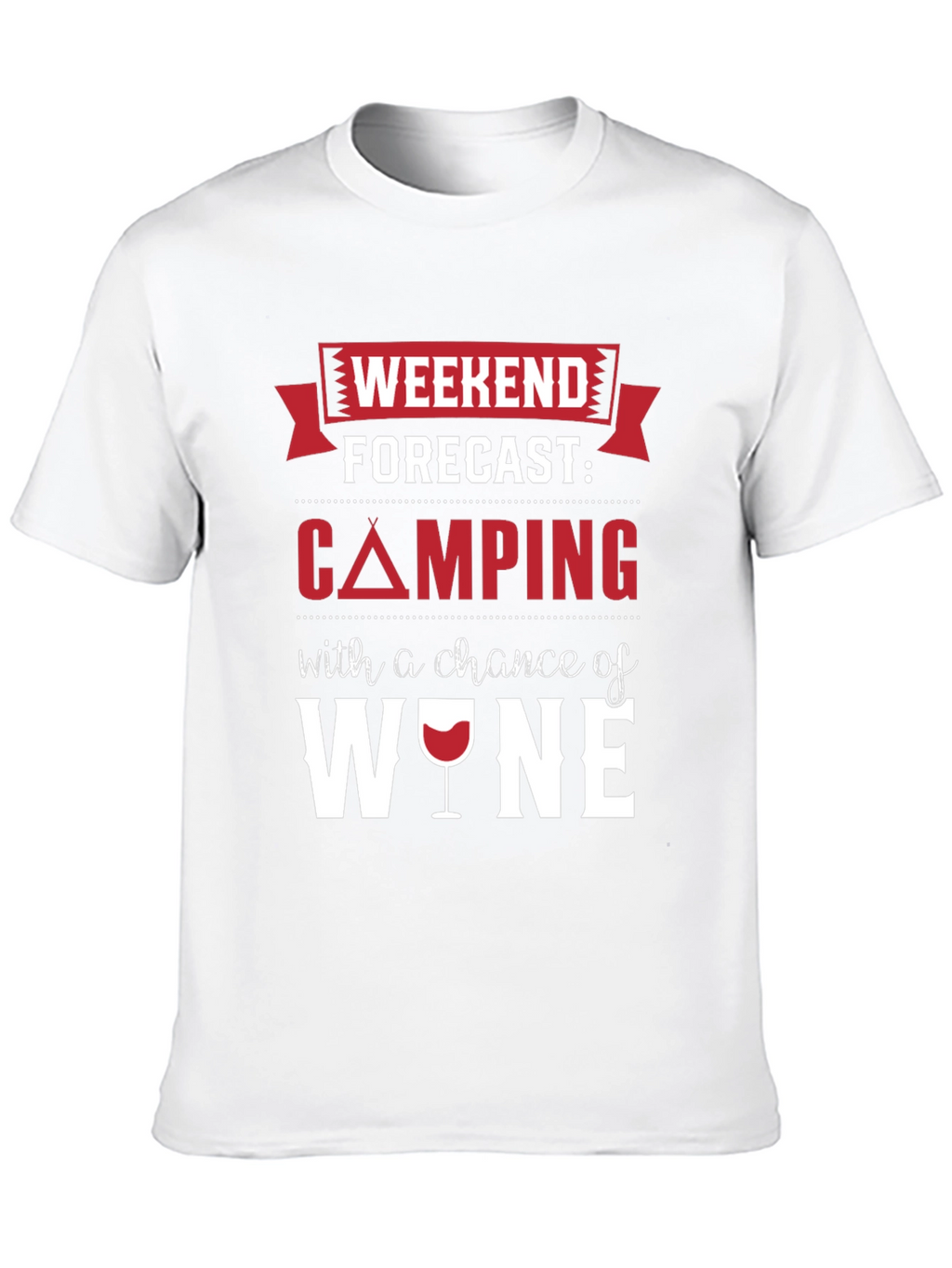 Camping & Wine Forecast T-Shirt