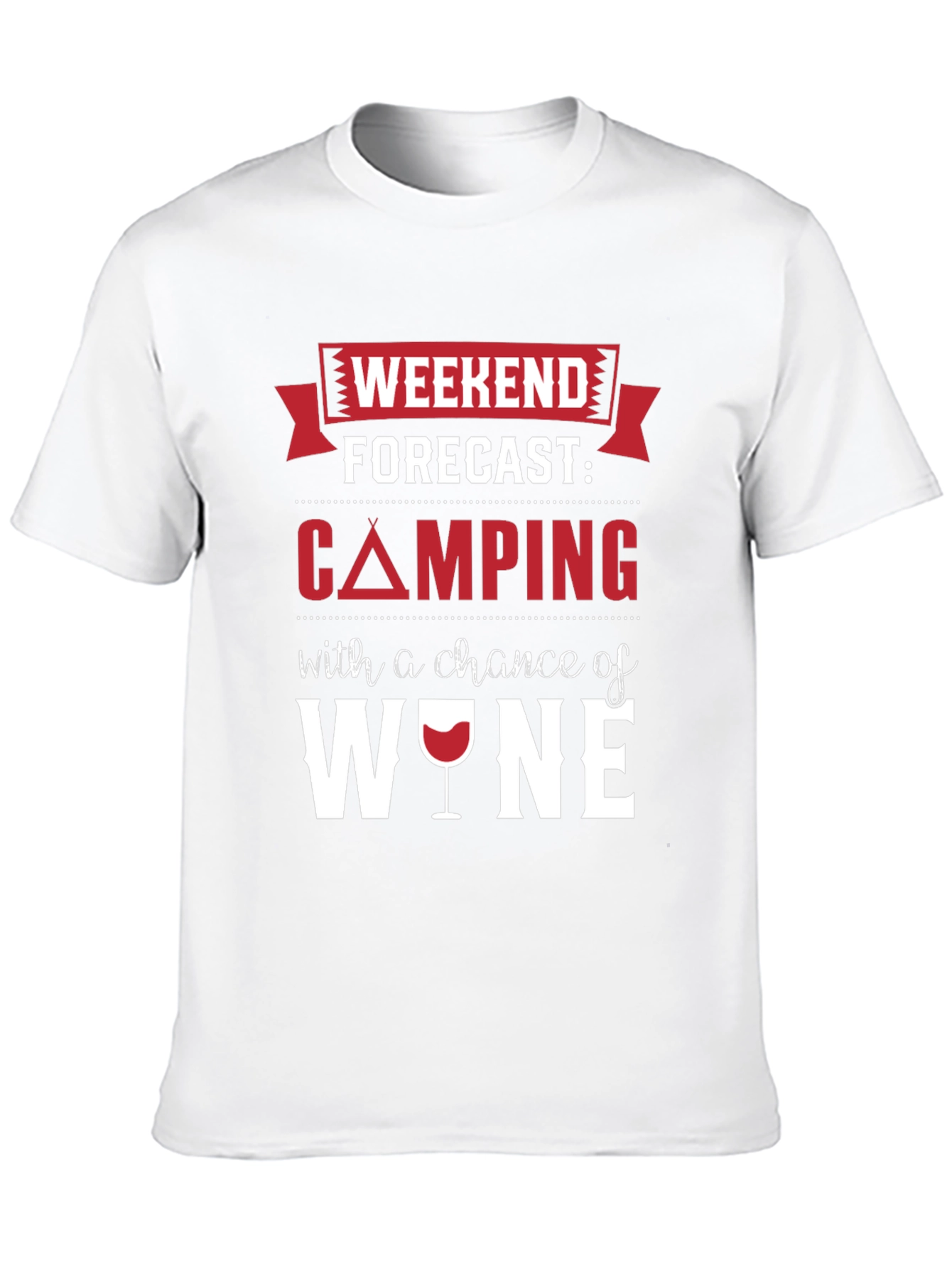 Camping & Wine Forecast T-Shirt